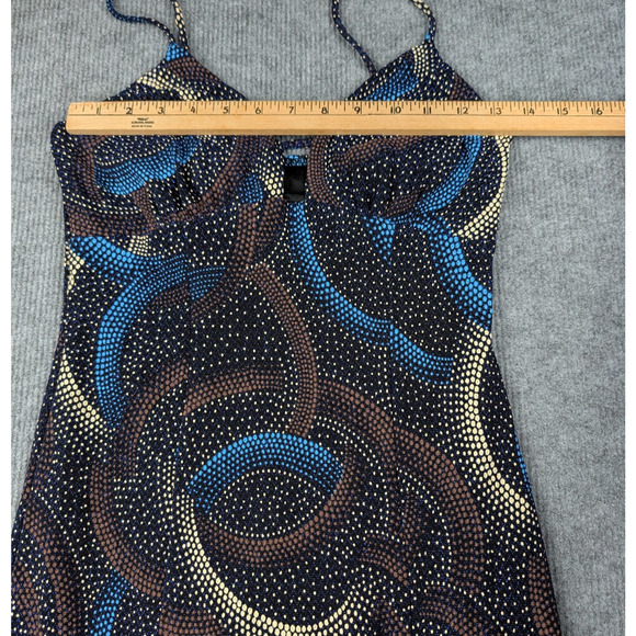 Vintage Carolina Formal Dress Womens Medium 90s Whimsigoth Prom Glitter Slinky - Picture 5 of 8